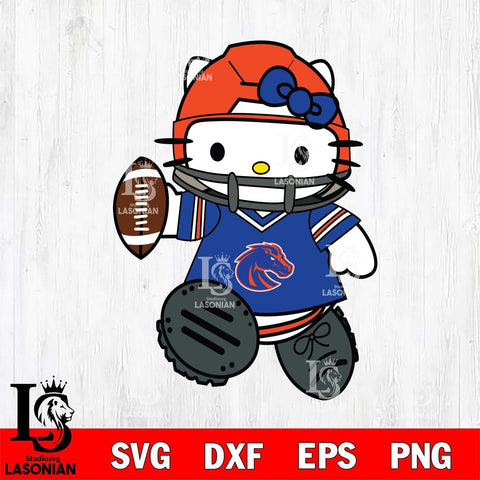 Boise State Broncos Hello Kitty sport Svg Eps Dxf Png File, NCAA svg, Digital Download, Instant Download