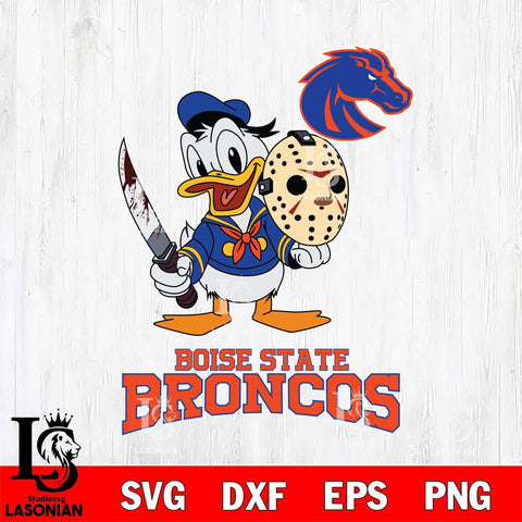 Boise State Broncos Jason Voorhees 12 Svg Eps Dxf Png File, Digital Download