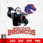 Boise State Broncos Jason Voorhees 5 Svg Eps Dxf Png File, Digital Download