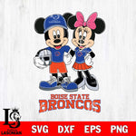 Boise State Broncos Mickey Minnie Mouse Helmet Svg Eps Dxf Png File, NCAA svg , File Cut , Digital Download , Instant Download, Cut Svg Files