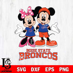 Boise State Broncos Mickey Minnie Mouse Sport Svg Eps Dxf Png File, NCAA svg , File Cut , Digital Download , Instant Download, Cut Svg Files