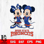 Boise State Broncos Mickey Minnie Mouse rugby ball Svg Eps Dxf Png File, NCAA svg , File Cut , Digital Download , Instant Download, Cut Svg Files