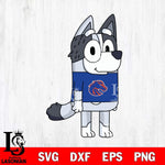 Boise State Broncos Muffin Bluey Svg Eps Dxf Png File, Digital Download, Instant Download