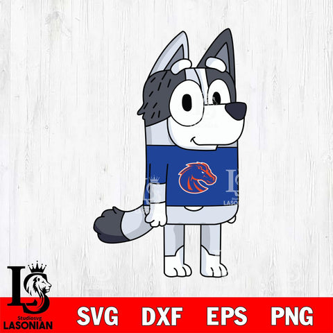 Boise State Broncos Muffin Bluey Svg Eps Dxf Png File, Digital Download, Instant Download