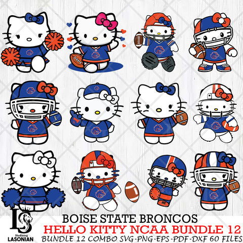 Boise State Broncos NCAA Bundle 12 Svg Eps Dxf Png File, NCAA svg, Digital Download, Instant Download