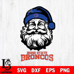 Boise State Broncos Santa Claus Christmas Svg dxf eps png pdf file,NCAA svg,Digital Download,Cricut file