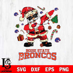 Boise State Broncos Santa Claus Football Svg dxf eps png pdf file,NCAA svg,Digital Download,Cricut file