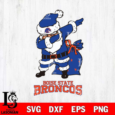 Boise State Broncos Santa Claus Ugly Svg dxf eps png pdf file,NCAA svg,Digital Download,Cricut file