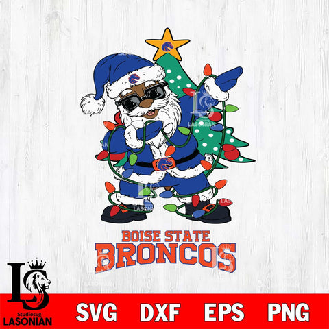 Boise State Broncos Santa Claus Ugly Christmas Svg dxf eps png pdf file,NCAA svg,Digital Download,Cricut file