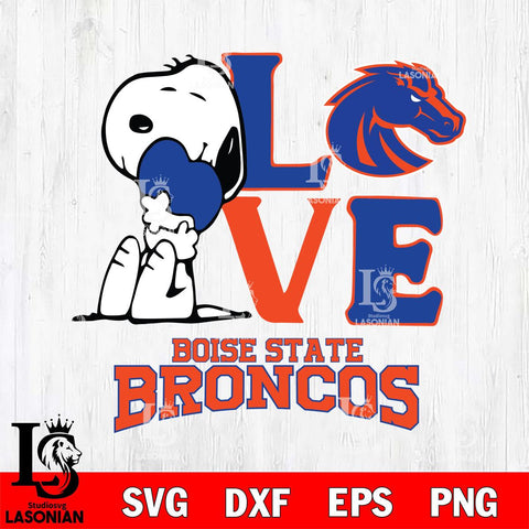 Boise State Broncos Snoopy Sport 10 Svg Eps Dxf Png File, Digital Download