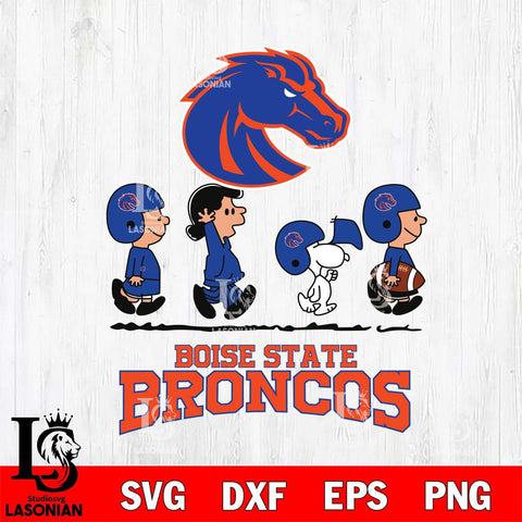 Boise State Broncos Snoopy Sport 12 Svg Eps Dxf Png File, Digital Download