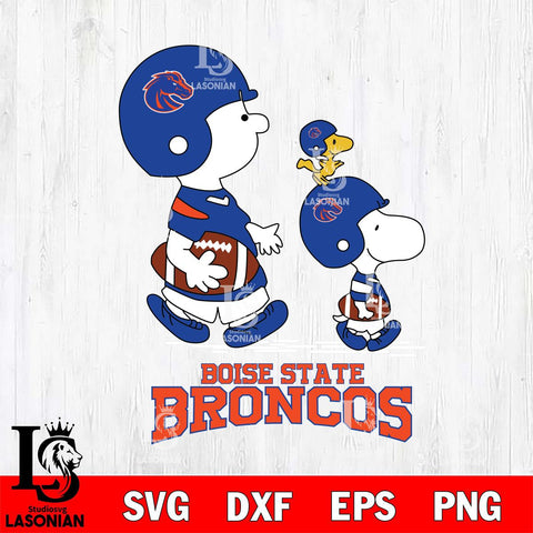 Boise State Broncos Snoopy Sport Svg Eps Dxf Png File, Digital Download