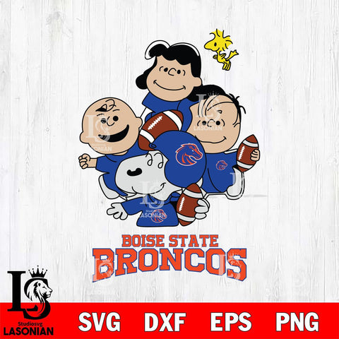 Boise State Broncos Snoopy Sport 4 Svg Eps Dxf Png File, Digital Download