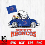 Boise State Broncos Snoopy Sport 5 Svg Eps Dxf Png File, Digital Download