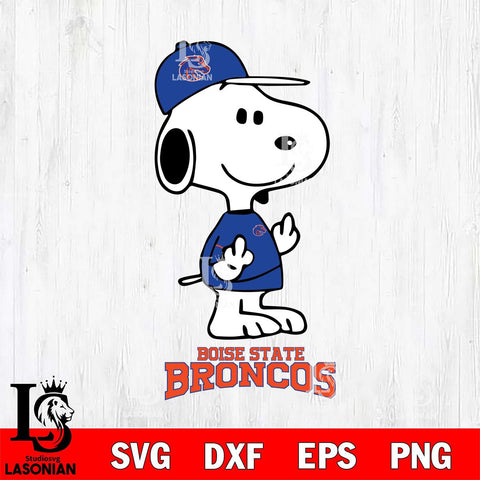 Boise State Broncos Snoopy Sport 8 Svg Eps Dxf Png File, Digital Download