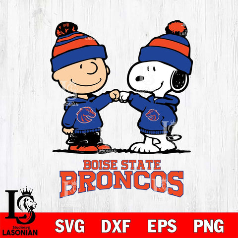 Boise State Broncos Snoopy Sport 9 Svg Eps Dxf Png File, Digital Download