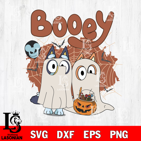 Booey bluey halloween Svg Eps Dxf Png File, Digital Download, Instant Download