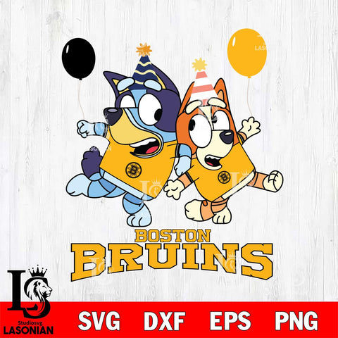 Boston Bruins Bluey & Bingo 11 Svg Eps Dxf Png File, NHL svg, Digital Download, Instant Download