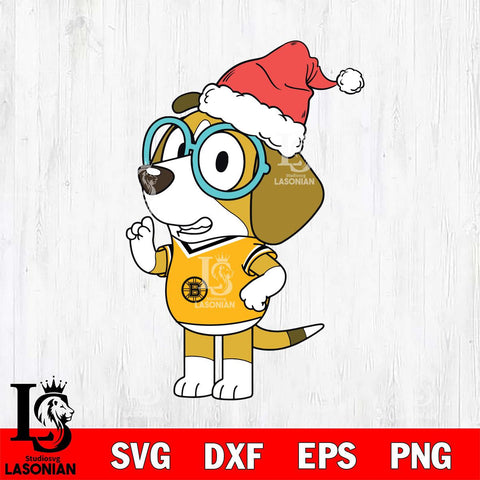 Boston Bruins Bluey Honey Christmas Svg Eps Dxf Png File, Digital Download, Instant Download