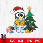 Boston Bruins Bluey Tree Christmas Svg Eps Dxf Png File, Digital Download, Instant Download