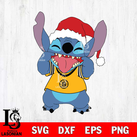 Boston Bruins Christmas Stitch Disney Svg Eps Dxf Png File, Digital Download, Instant Download