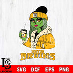 Boston Bruins Girls Grinch Bougie Svg Eps Dxf Png File, Digital Download, Instant Download