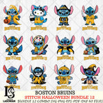 Boston Bruins Stitch Horror Bundle 12 SVG Svg Eps Dxf Png File,Bundle NHL svg, Digital Download, Instant Download