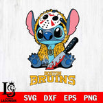 Boston Bruins Stitch Jason Voorhees Svg Eps Dxf Png File, NHL svg, Digital Download, Instant Download