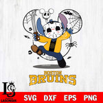 Boston Bruins Stitch jason voorhees Halloween Svg Eps Dxf Png File, Digital Download, Instant Download