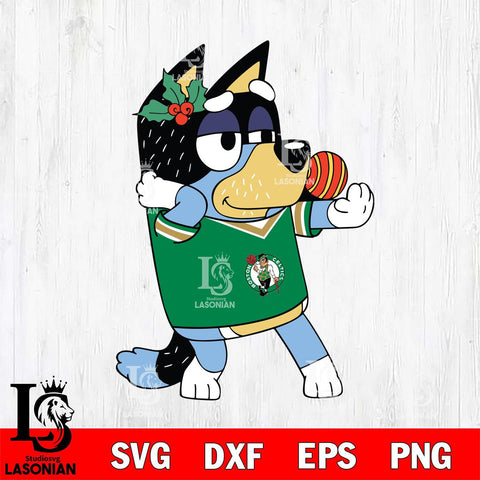 Boston Celtics Bandit Heeler Christmas Svg Eps Dxf Png File, Digital Download, Instant Download