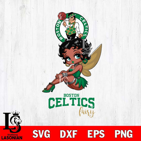 Boston Celtics Beauty Black Fairy Betty Boop