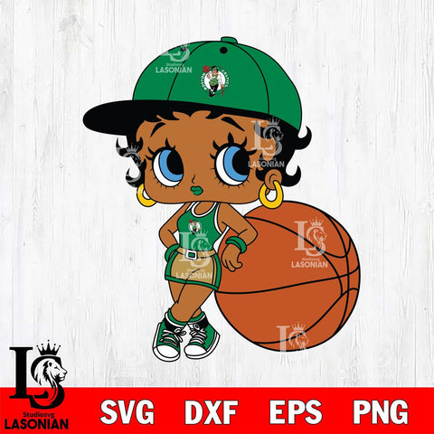 Boston Celtics Betty Boop NBA 10 Svg Eps Dxf Png File, NBA svg, Digital Download, Instant Download