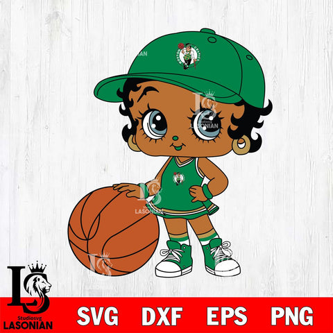 Boston Celtics Betty Boop NBA 11 Svg Eps Dxf Png File, NBA svg, Digital Download, Instant Download