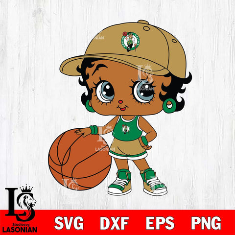 Boston Celtics Betty Boop NBA 12 Svg Eps Dxf Png File, NBA svg, Digital Download, Instant Download