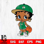 Boston Celtics Betty Boop NBA 2 Svg Eps Dxf Png File, NBA svg, Digital Download, Instant Download