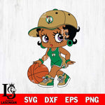 Boston Celtics Betty Boop NBA 5 Svg Eps Dxf Png File, NBA svg, Digital Download, Instant Download