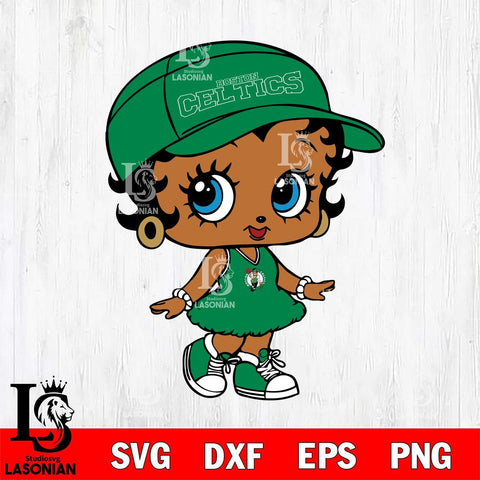 Boston Celtics Betty Boop NBA 7 Svg Eps Dxf Png File, NBA svg, Digital Download, Instant Download