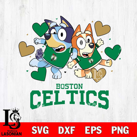 Boston Celtics Bluey & Bingo 10 Svg Eps Dxf Png File, NBA svg, Digital Download, Instant Download