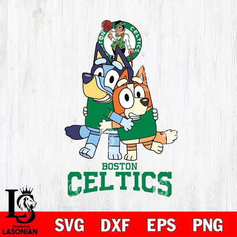 Boston Celtics Bluey & Bingo 12 Svg Eps Dxf Png File, NBA svg, Digital Download, Instant Download