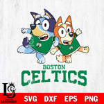 Boston Celtics Bluey & Bingo 13 Svg Eps Dxf Png File, NBA svg, Digital Download, Instant Download