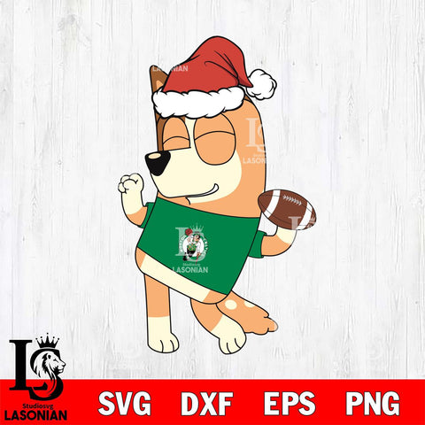 Boston Celtics Bluey Chilli Christmas Svg Eps Dxf Png File, Digital Download, Instant Download