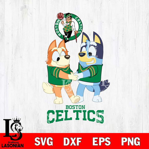 Boston Celtics Bluey Chilli Dance Svg Eps Dxf Png File, Digital Download, Instant Download