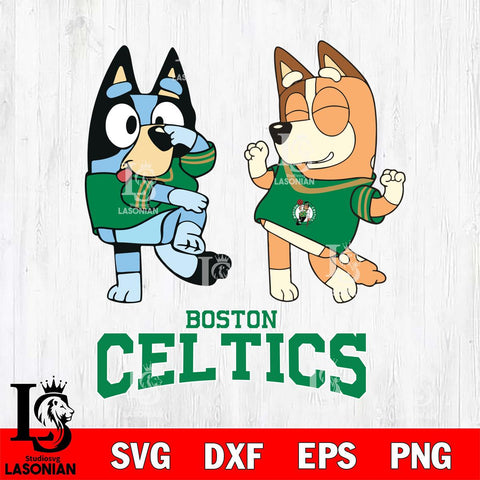 Boston Celtics Bluey Chilli Sport Svg Eps Dxf Png File, Digital Download, Instant Download