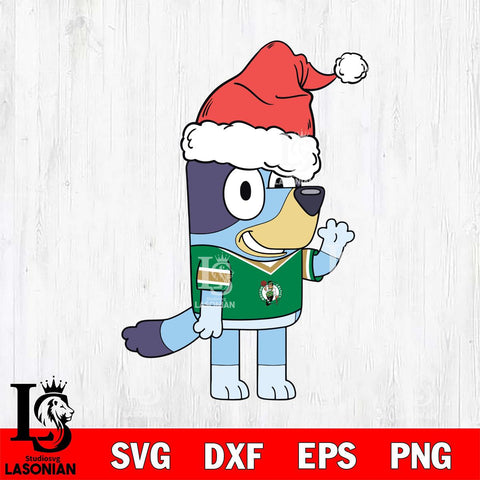 Boston Celtics Bluey Christmas Svg Eps Dxf Png File, Digital Download, Instant Download