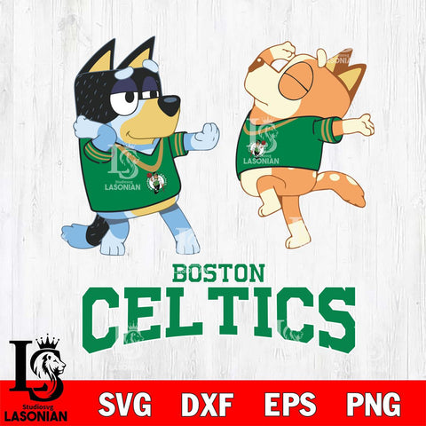 Boston Celtics Bluey Dance Svg Eps Dxf Png File, Digital Download, Instant Download