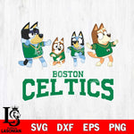 Boston Celtics Bluey Dance Mode Squats Svg Eps Dxf Png File, Digital Download, Instant Download