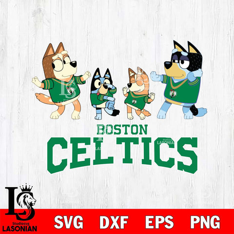 Boston Celtics Bluey Dance Squats Svg Eps Dxf Png File, Digital Download, Instant Download