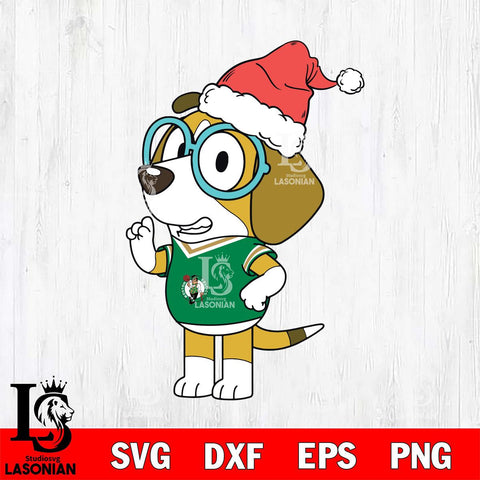 Boston Celtics Bluey Honey Christmas Svg Eps Dxf Png File, Digital Download, Instant Download