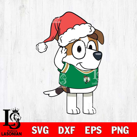 Boston Celtics Bluey Jack Christmas Svg Eps Dxf Png File, Digital Download, Instant Download