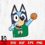 Boston Celtics Bluey sport Svg Eps Dxf Png File, Digital Download, Instant Download